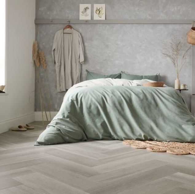 Van Gogh Herringbone Texas Grey Ash